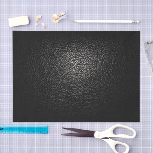 Faux zwarte lederen textuur tissuepapier (Craft)