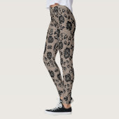 Faux zwarte Rozen Lace Fishnet Legging - Uw kleur (Links)