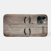 Faux zweeft Houten Textuur Hoesje-Mate iPhone Case (Achterkant (horizontaal))