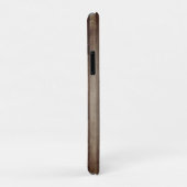 Faux zweeft Houten Textuur Hoesje-Mate iPhone Case (Achterkant/rechts)