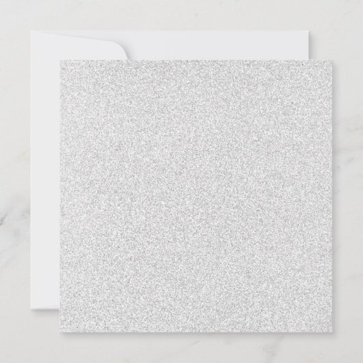 FauxGlitter Formele  Bloei-Bruiloft Uitnodigen Kaart (Achterkant)