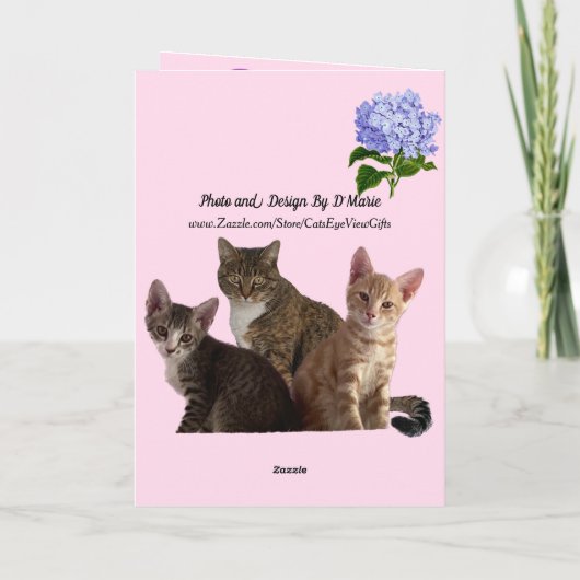 Fav Kind en Grandcats Moederdag Kaart (Achterkant)