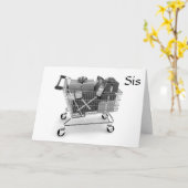 FAV SHOPPING PARTNER SIS BIRTHDAY KAART (Gele Bloem)