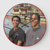 'Fave People' O' Clock Muurklok Grote Klok (Voorkant)