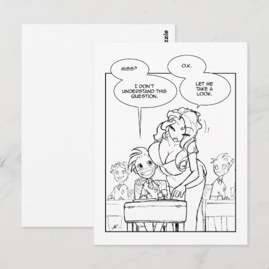 Fave Teacher Briefkaart (Voorkant / Achterkant)