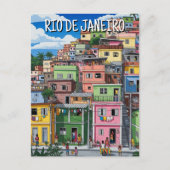 Favelas in Rio de Janeiro Briefkaart (Voorkant)