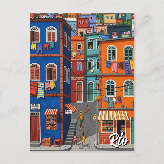 Favelas in Rio de Janeiro Briefkaart (Voorkant)
