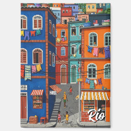 Favelas in Rio de Janeiro Magneet