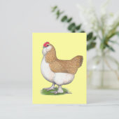 Faverolle Hen Briefkaart (Staand voorkant)