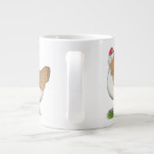 Faverolle Hen Grote Koffiekop (Achterkant)