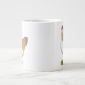 Faverolle Hen Grote Koffiekop (Voorkant)