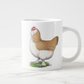 Faverolle Hen Grote Koffiekop (Rechts)