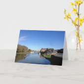 Faversham Creek, Engeland, met Paddle Boarder Kaart (Gele Bloem)