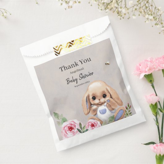 Favor Baby showers tassen met schattig design. Bedankzakje (Gezegeld)