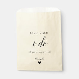 Favor Bag - Donut Mind als ik hart doe Bedankzakje