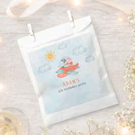 Favor bag elephant pilote Birthday party Bedankzakje