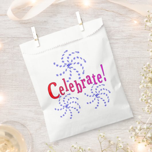 Favor Bag - Fireworks Celebration Bedankzakje (Geknipt)