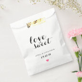 Favor Bag - Love is Sweet Bedankzakje (Gezegeld)