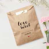 Favor Bag - Love is Sweet Bedankzakje (Gezegeld)