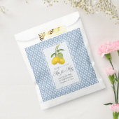 Favor Bag Sweet is Mr en Mrs Lemons Blue Bedankzakje (Gezegeld)