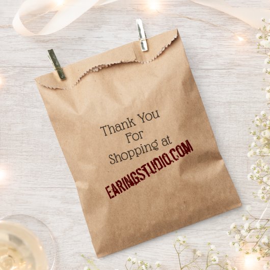 Favor Bags aanpassen - website voor zakelijke leve Bedankzakje (Geknipt)