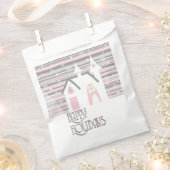 Favor Bags - Roze & grijze Wintry Scene Bedankzakje (Geknipt)
