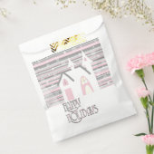 Favor Bags - Roze & grijze Wintry Scene Bedankzakje (Gezegeld)