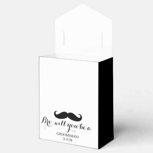 Favor Box - Bruid, Groomman|Beste Man Bedankdoosjes (Geopend)