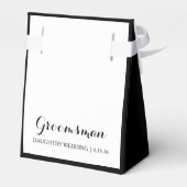 Favor Box - Bruid, Groomman|Beste Man Bedankdoosjes (Achterkant)