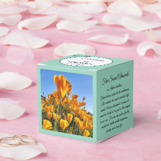 Favor Box - Californische klaprozen - Personalisee Bedankdoosjes