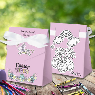 Favor Box Color-Your-own Easter Vibes! Bedankdoosjes