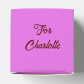 Favor Box Cube2 (roze bloemmix) RFPMDesigns©️2024 Bedankdoosjes (Bovenkant)