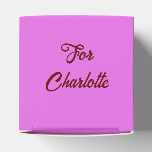 Favor Box Cube2 (roze bloemmix) RFPMDesigns©️2024 Bedankdoosjes (Bovenkant)