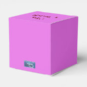 Favor Box Cube2 (roze bloemmix) RFPMDesigns©️2024 Bedankdoosjes (Achterkant)