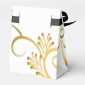 Favor Box-Fancy Gold Heart Bedankdoosjes (Achterkant)