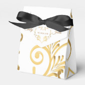 Favor Box-Fancy Gold Heart Bedankdoosjes (Voorkant Zijde)