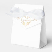 Favor Box-Fancy gouden hart Bedankdoosjes (Voorkant Zijde)