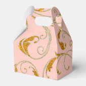 Favor Box Glam Old Hollywood Regency Black Stropda Bedankdoosjes (Achterkant)