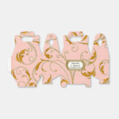 Favor Box Glam Old Hollywood Regency Black Stropda Bedankdoosjes (Uitgevouwen)