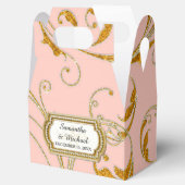 Favor Box Glam Old Hollywood Regency Black Stropda Bedankdoosjes (Geopend)