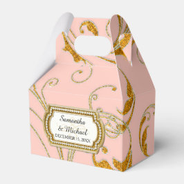 Favor Box Glam Old Hollywood Regency Black Stropda Bedankdoosjes