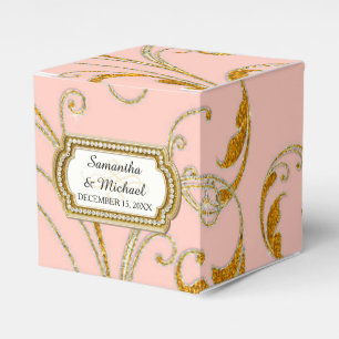 Favor Box Glam Old Hollywood Regency Black Stropda Bedankdoosjes