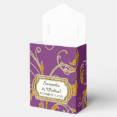 Favor Box Glam Old Hollywood Regency Black Stropda Bedankdoosjes (Geopend)