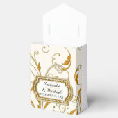 Favor Box Glam Old Hollywood Regency Black Stropda Bedankdoosjes (Geopend)