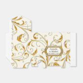 Favor Box Glam Old Hollywood Regency Black Stropda Bedankdoosjes (Uitgevouwen)