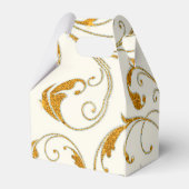 Favor Box Glam Old Hollywood Regency Black Stropda Bedankdoosjes (Achterkant)