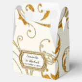 Favor Box Glam Old Hollywood Regency Black Stropda Bedankdoosjes (Geopend)