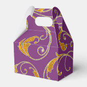 Favor Box Glam Old Hollywood Regency Black Stropda Bedankdoosjes (Achterkant)