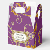 Favor Box Glam Old Hollywood Regency Black Stropda Bedankdoosjes (Geopend)