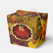 Favor Box - Herfstbladeren Happy Thanksgiving Bedankdoosjes (Achterkant)
